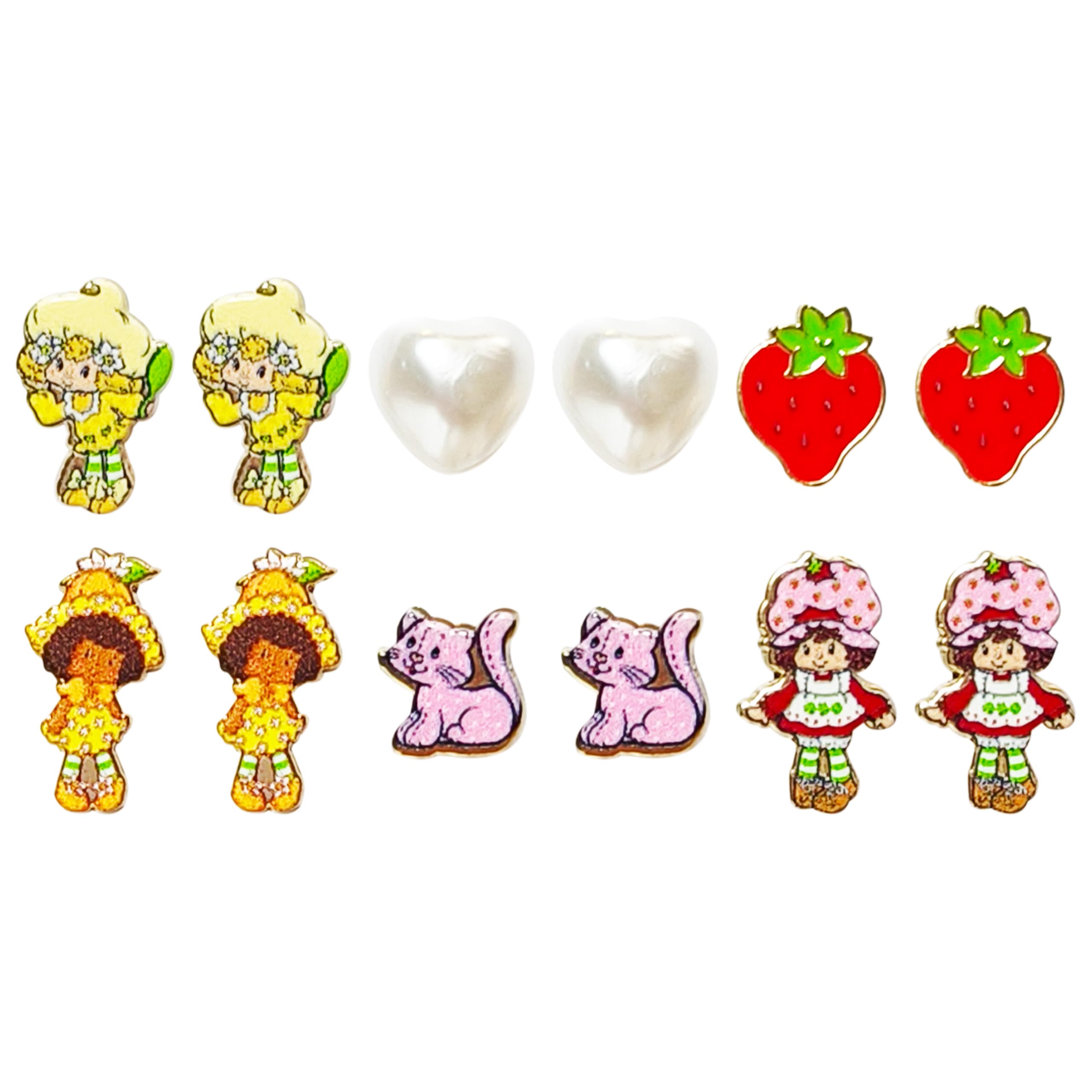 LUV HER Strawberry Shortcake multi-style earrings – versatile looks for any occasion