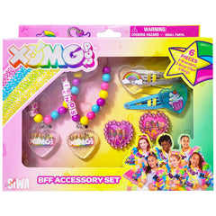 LUV HER XOMG POP BFF box front showing complete 6-piece set for imaginative play.