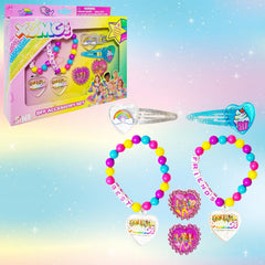 LUV HER XOMG POP non-toxic materials label emphasizing safe, kid-friendly design.