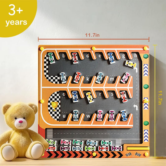 LUVNBLESS alphabet maze pieces help develop fine motor skills through placement.