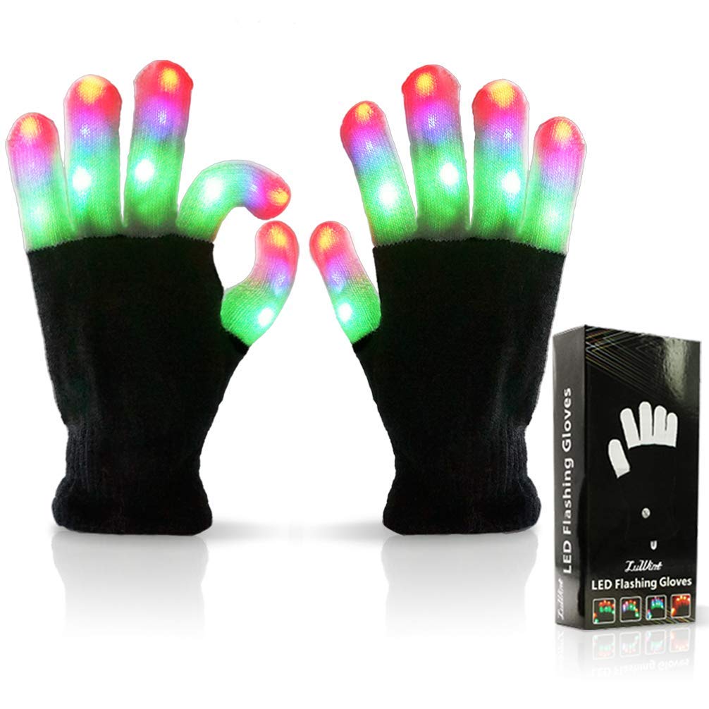Luwint LED light up gloves glow during dance performances