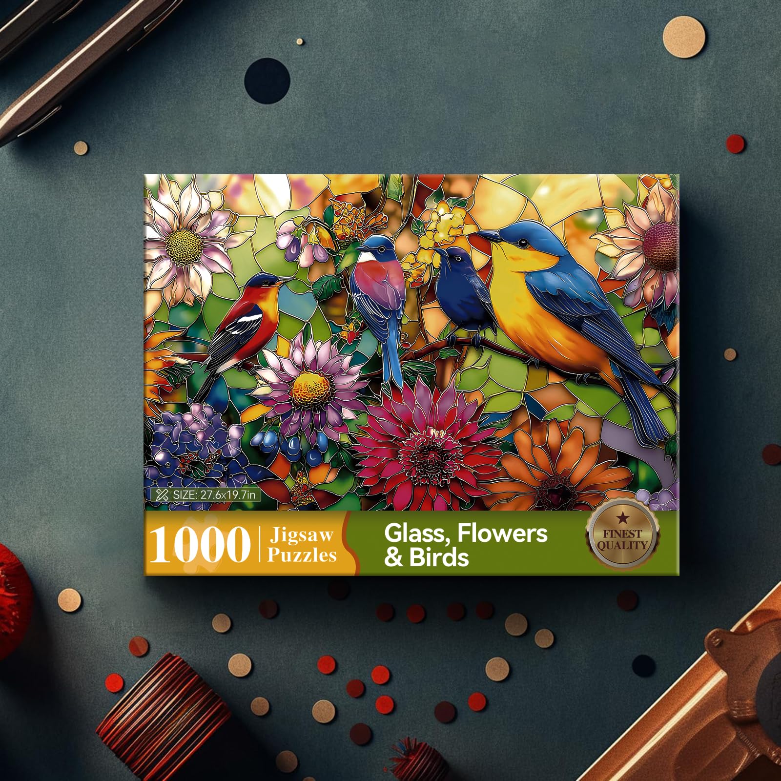 Luxdivina interlocking puzzle design ensures precise fits and satisfying clicks.