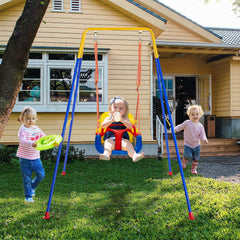 Luxdsgn triangular frame provides sturdy support during swinging