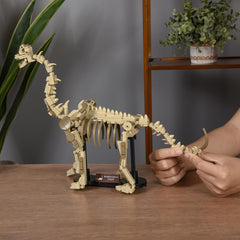 LUXEBLOCKS Brontosaurus made from non-toxic ABS plastic for safe building.