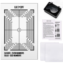 Luxiv card-centering-tool-kit for precise alignment during grading