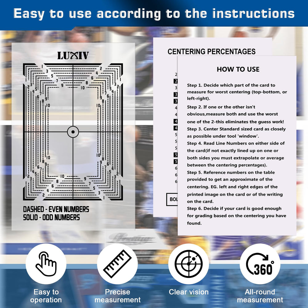 Luxiv instruction card accompanies quick setup and use