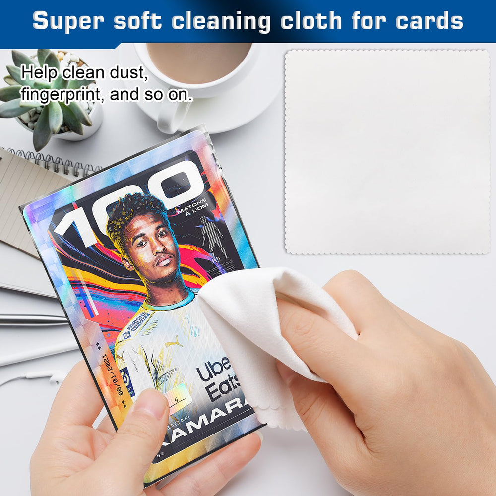 Luxiv soft-clean-cloth pair protects cards during inspection