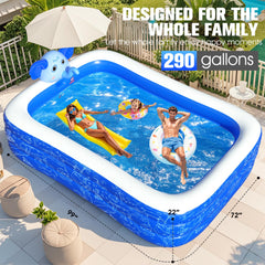 LuxPool oversized family pool fits large yards for shared fun.