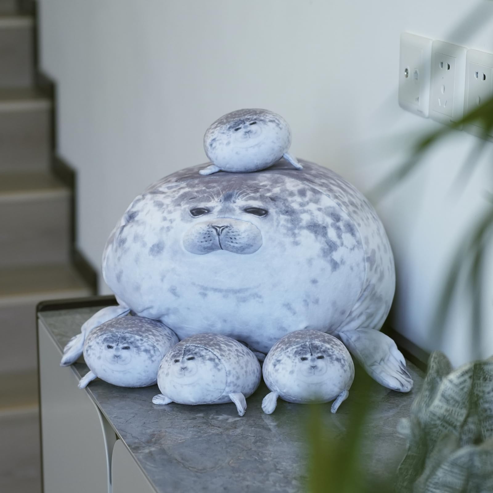 LUXSIT decorative seal pillow boosts bedroom decor with a friendly vibe.