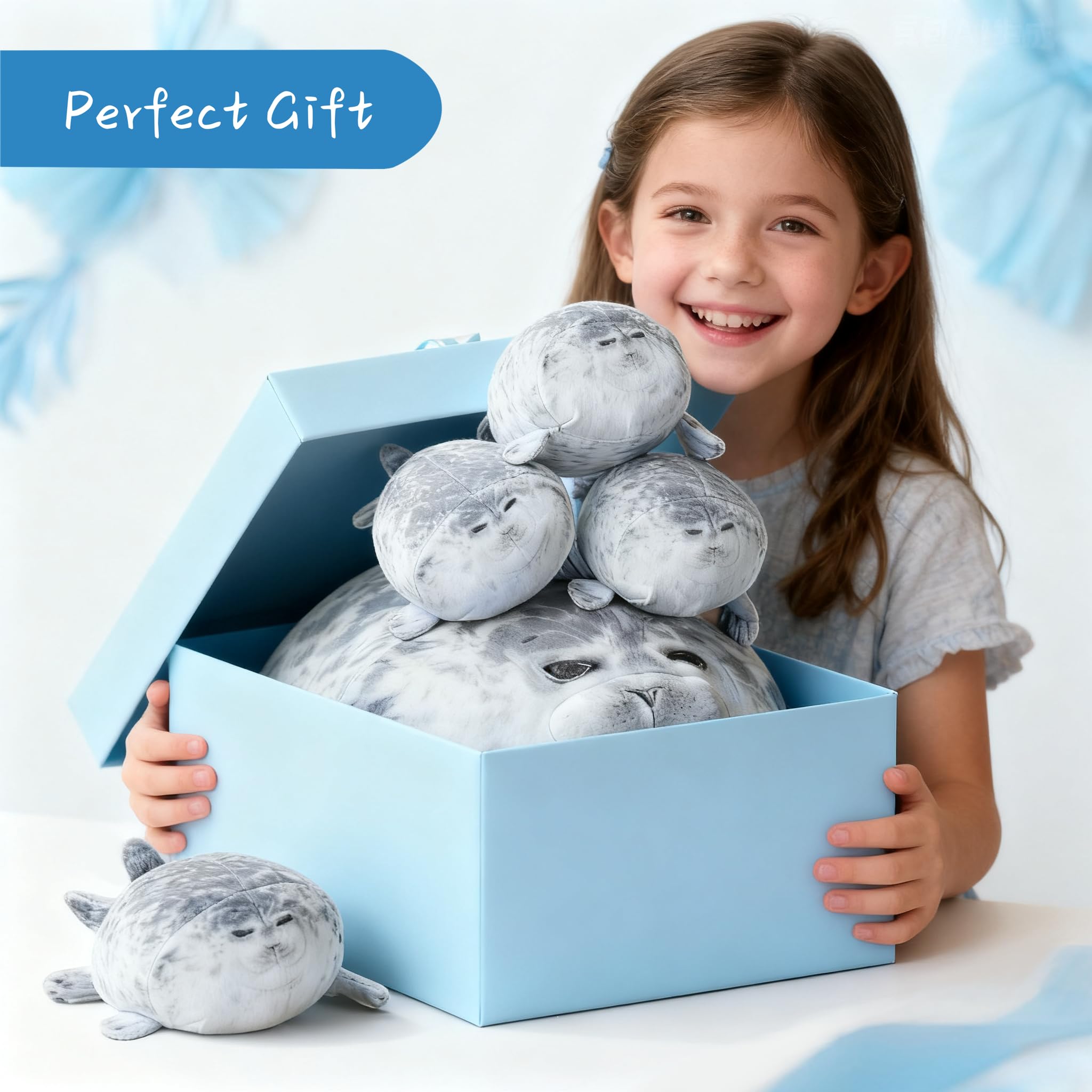 LUXSIT soft seal stuffed animal adds warmth to any room.