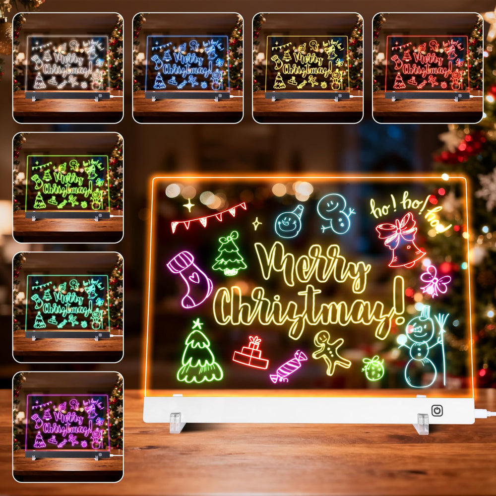 LuxuMach LED Note Board drawing mode encourages quick sketches and creative doodling.