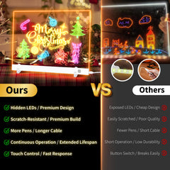 LuxuMach LED Note Board rooms setup in bedrooms, study areas, and play spaces.
