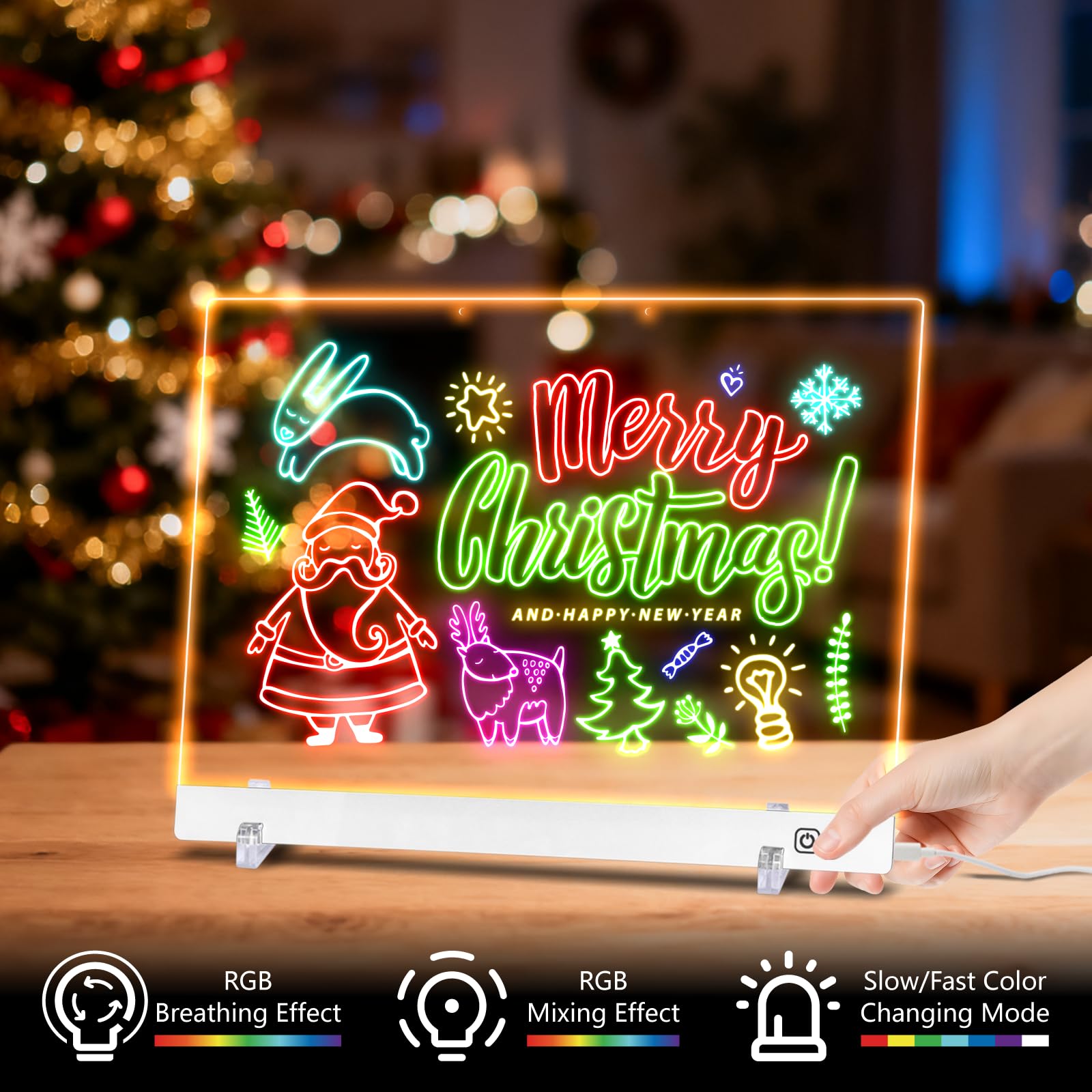 LuxuMach LED note board USB-powered for easy anywhere use