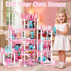 LUYE 4 Stories Doll House night light offers cozy ambience for bedtime play