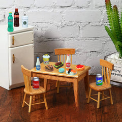 LUYI resin dollhouse food accessories, assorted tiny items for display, crafts, and mini landscaping.