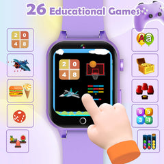Luyiilo Kids Games Watch screen protection, two toughened films guard the display.