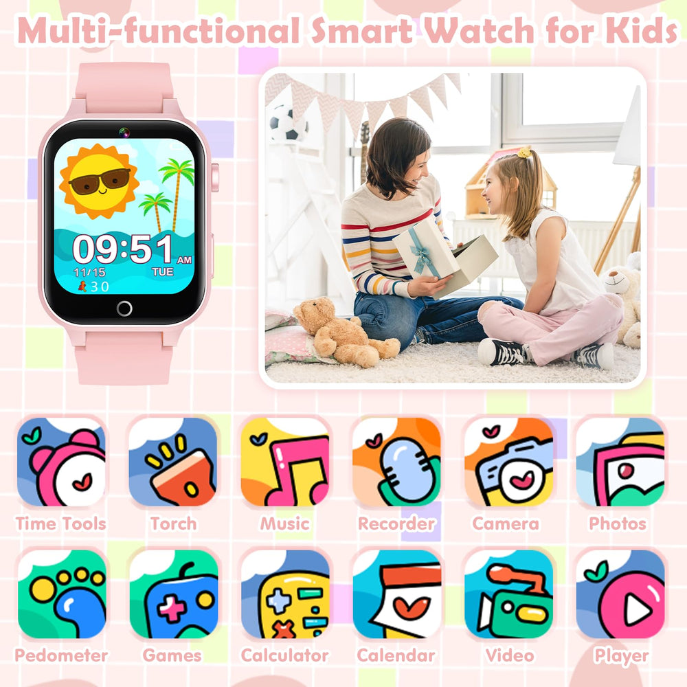 Luyiilo Kids Games Watch silicone strap offers skin-friendly comfort