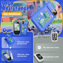 Luyiilo Kids Smart Phone Toy screen with 16 learning games visible
