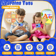 Luyiilo Kids Smart Phone Toy back camera with playful stickers