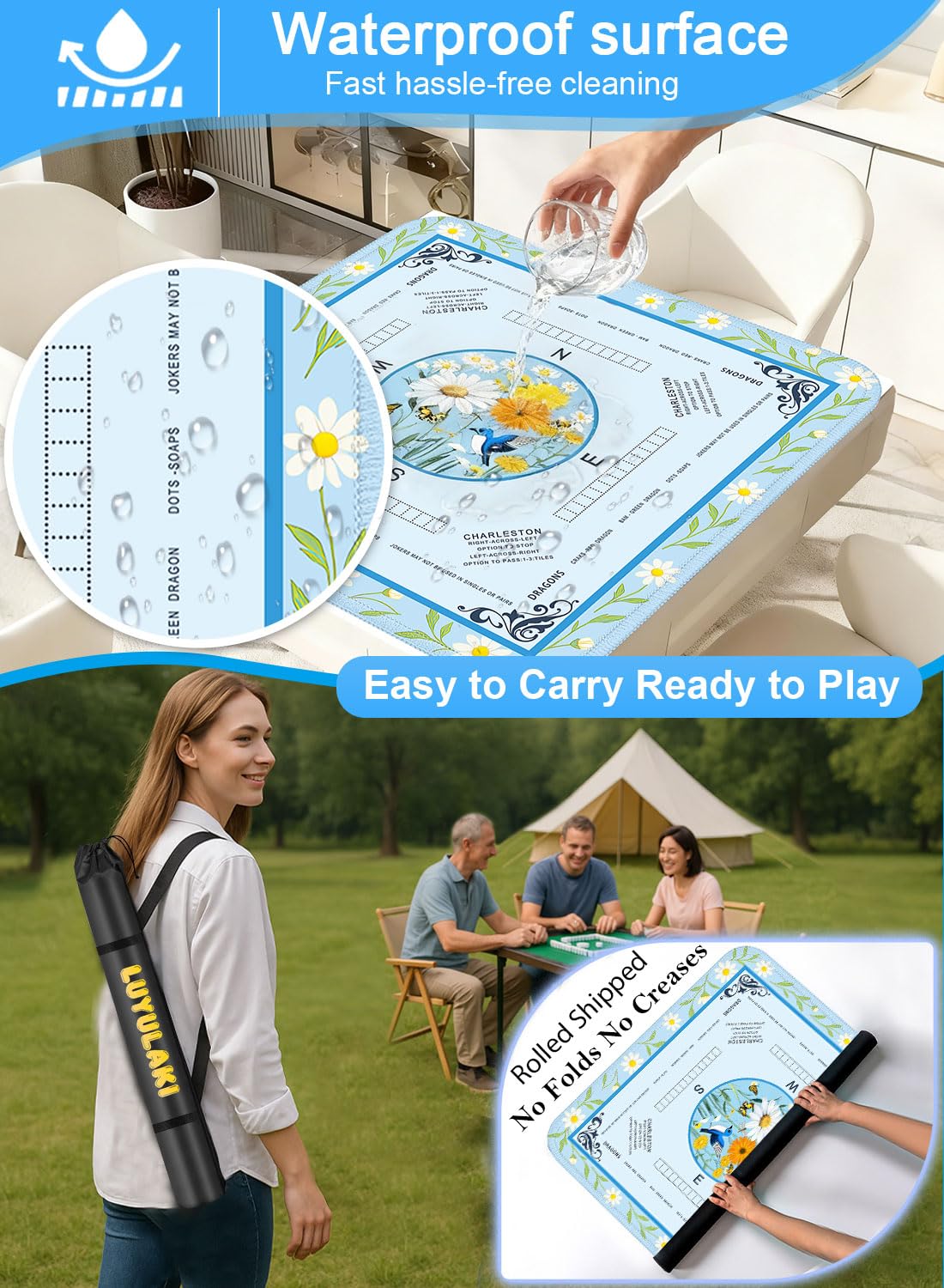 LUYULAKI printed rules help beginners learn during play.