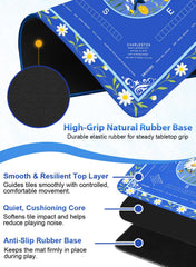 LUYULAKI non-slip backing on glass table for stability during play