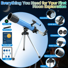 Luzsco Kids Telescope with two eyepieces for flexible viewing.