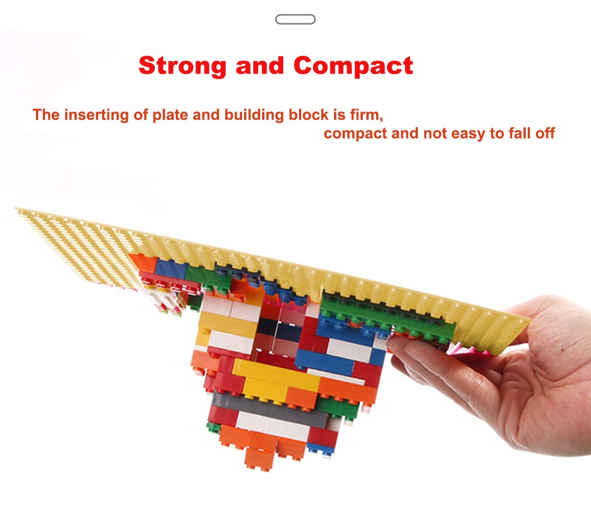 LVHERO baseplates 10x10 in multicolored tones showcase kids' creations with sturdy support.
