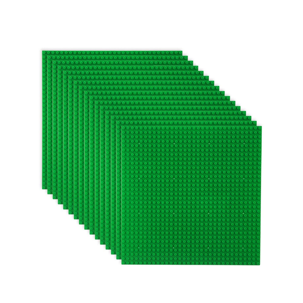 LVHERO baseplates 10x10 green pack16 for compatible brick builds and expanded play.