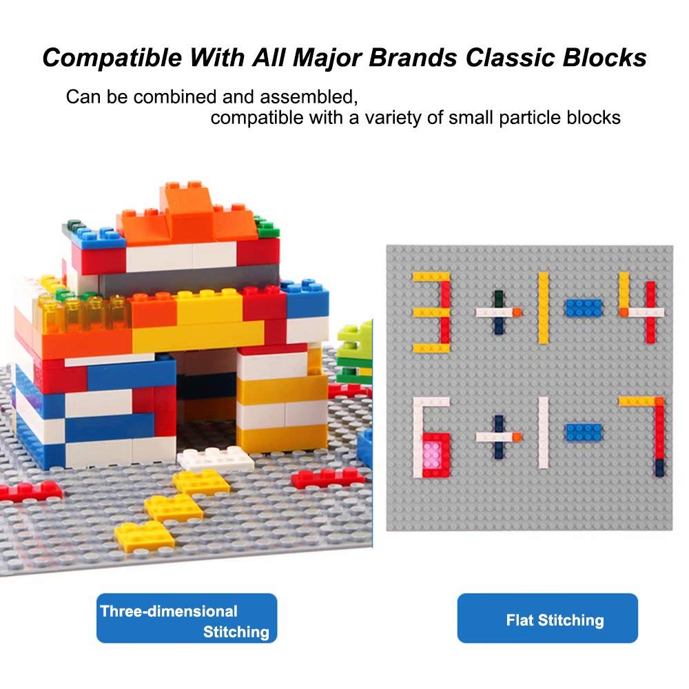 LVHERO baseplates demonstrate compatibility with major brick brands in a 10x10 grid