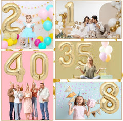 LVMOQIQIU 30th birthday foil balloon perfect for elegant backdrops and celebrations.