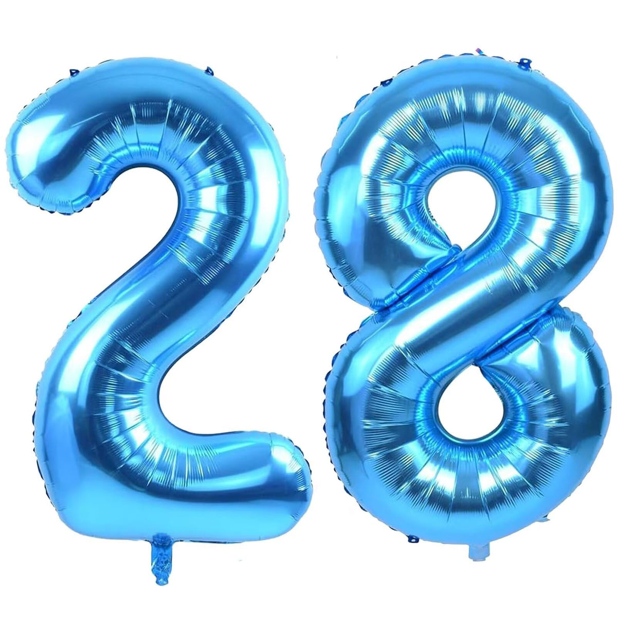 LVMOQIQIU 40-inch blue foil number balloon uninflated, quick setup for party décor.