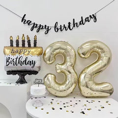 LVMOQIQIU versatile gold decor, perfect for 13 or 31 celebrations.