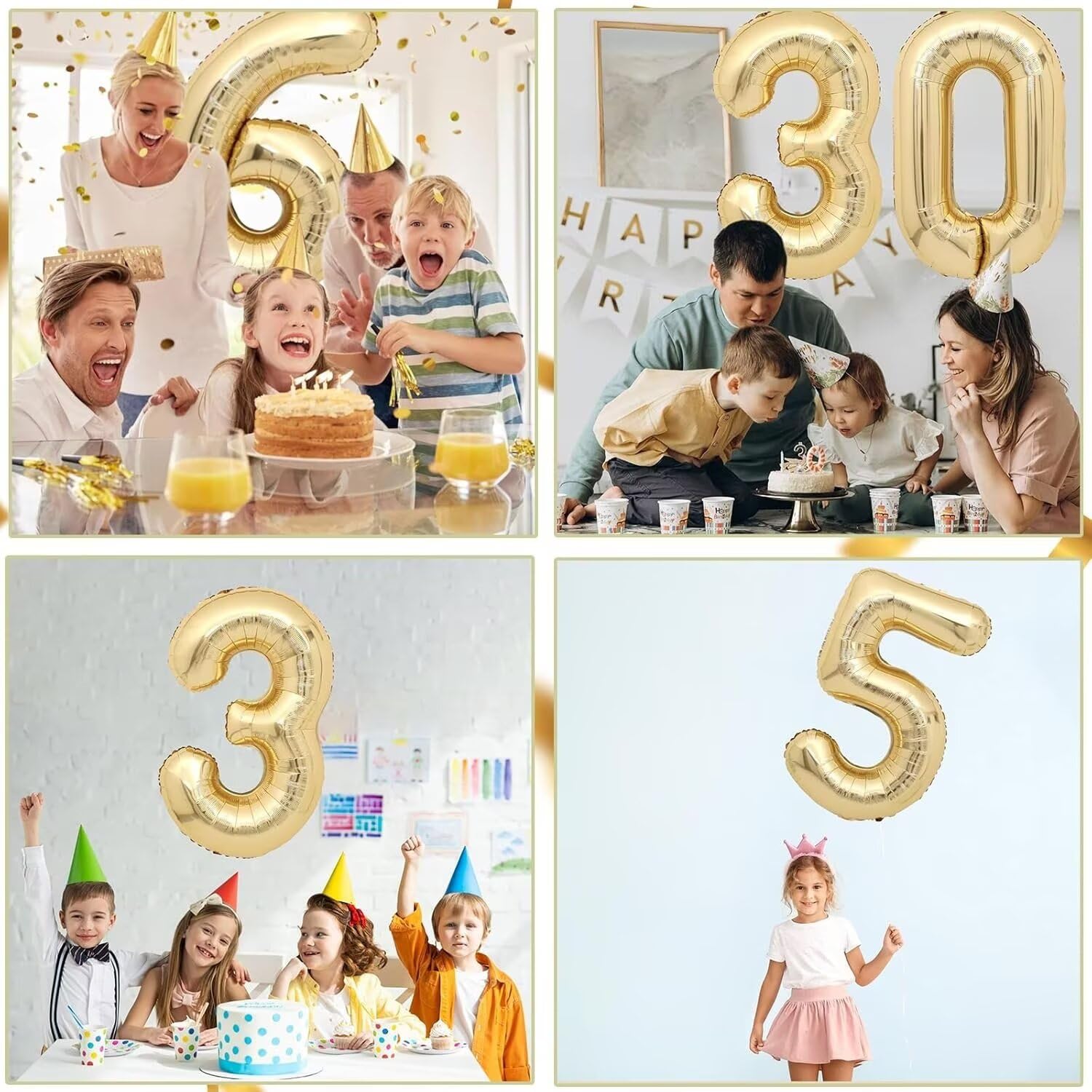 LVMOQIQIU 40-inch number balloon fits dramatic backdrops and photo ops.