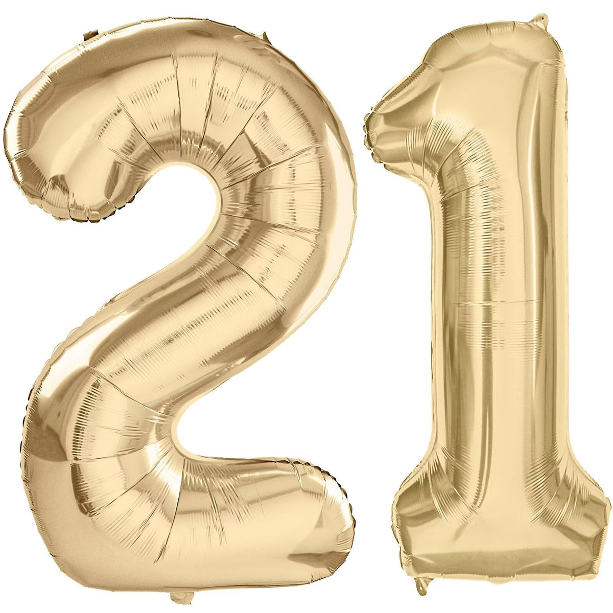 LVMOQIQIU light gold 40-inch number balloon for stunning 21st birthday backdrops.
