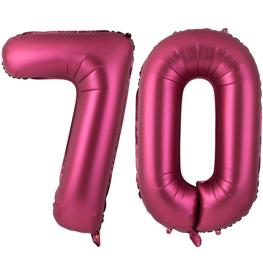 LVMOQIQIU 40-inch burgundy 70 balloon, ideal for bold party photo backdrops.