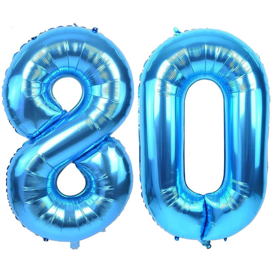 LVMOQIQIU 40-inch blue balloon pair, ideal for dramatic party backdrops.
