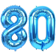 LVMOQIQIU 40-inch blue balloon pair, ideal for dramatic party backdrops.