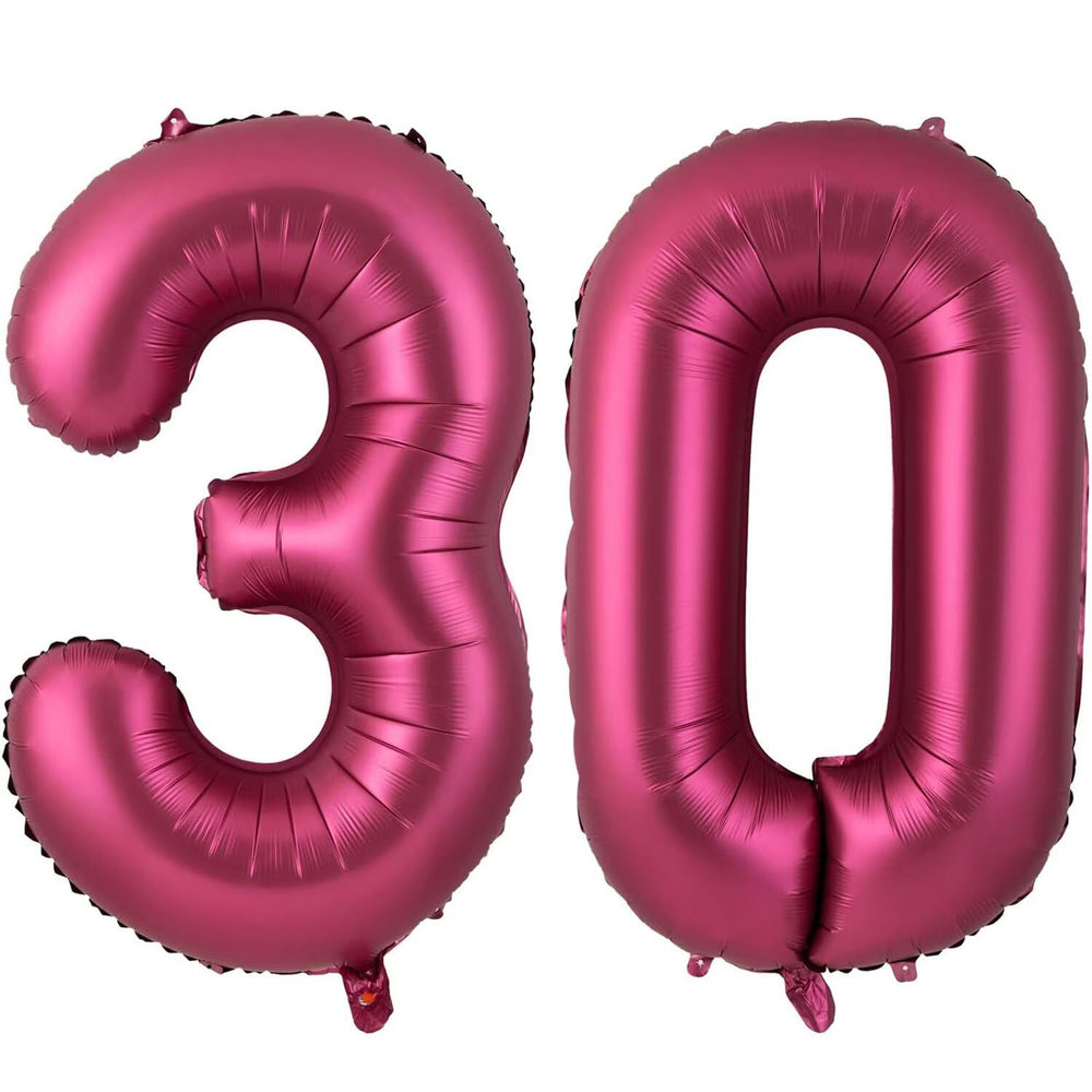 LVMOQIQIU 40-inch burgundy 30 balloon for celebrations and milestones