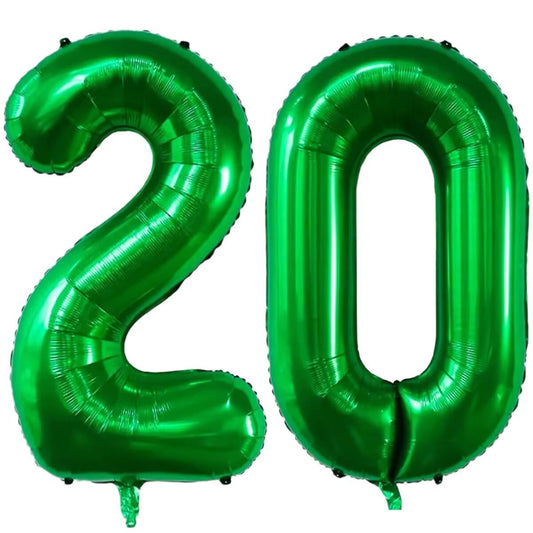 LVMOQIQIU 40-inch dark green balloon creates a bold backdrop for photos.