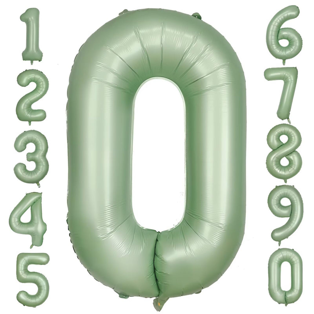 LVMOQIQIU 40-inch olive-green 0 balloon, uninflated for easy setup at parties