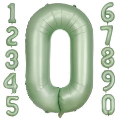 LVMOQIQIU 40-inch olive-green 0 balloon, uninflated for easy setup at parties