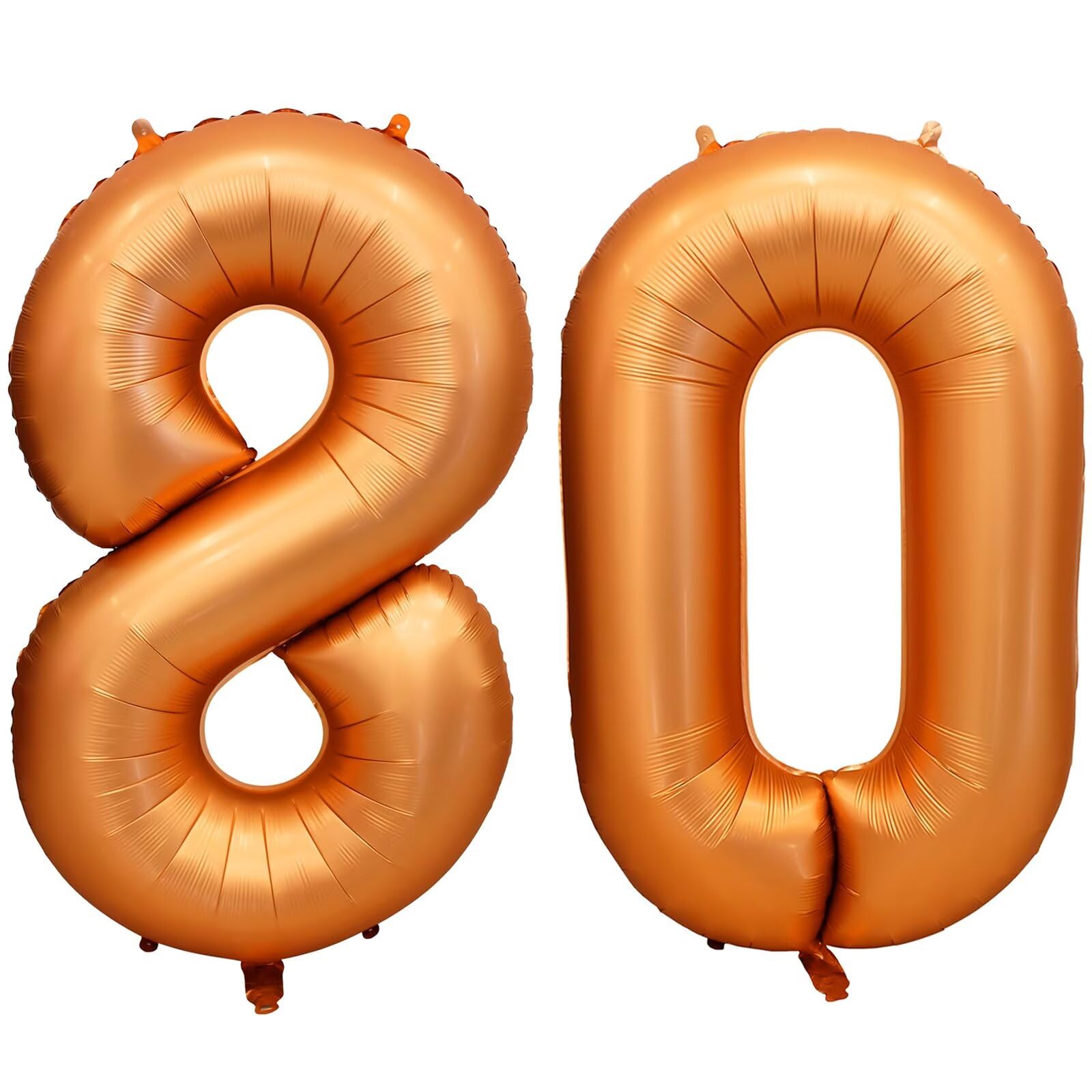 LVMOQIQIU 40-inch orange number balloon front view for bold birthday displays.
