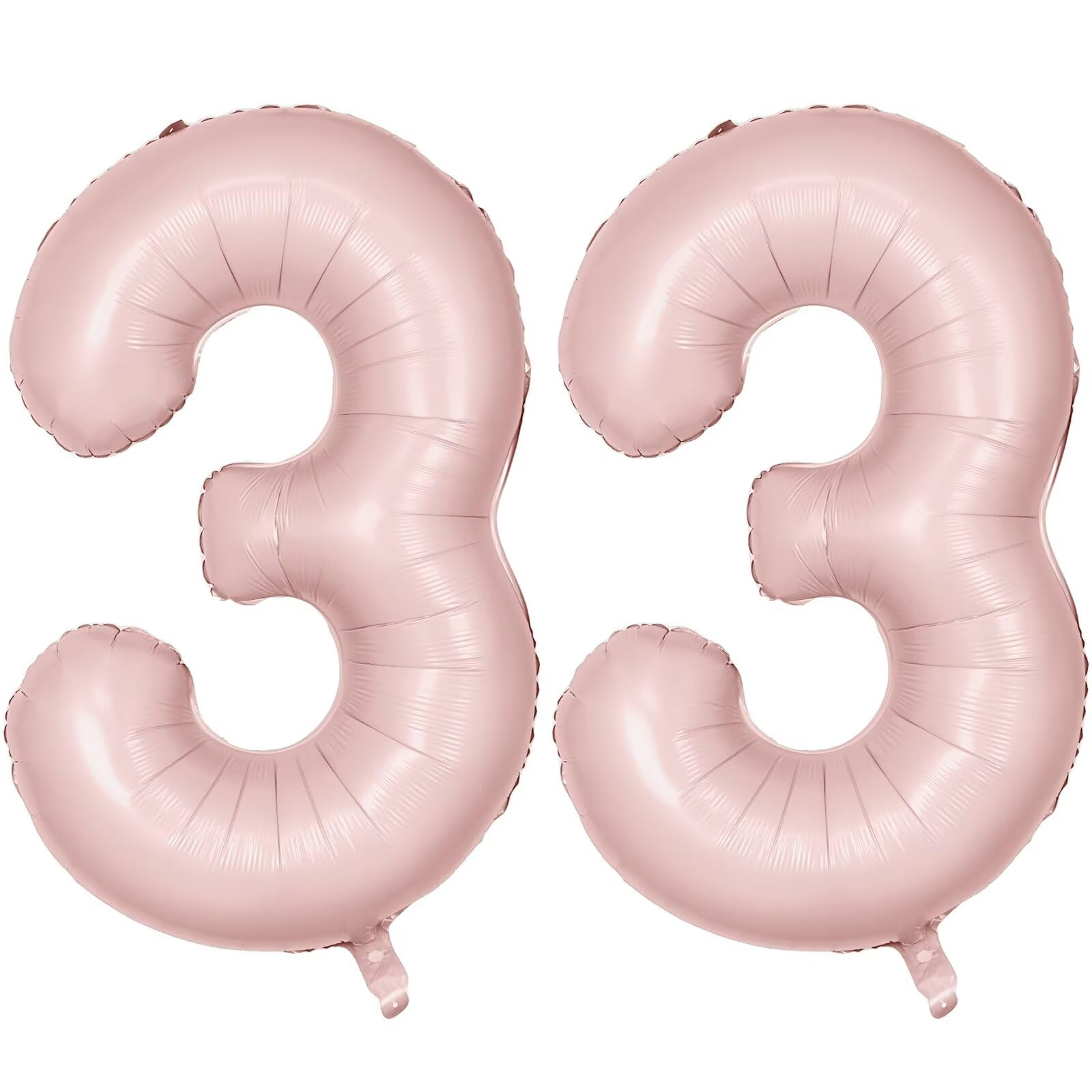 LVMOQIQIU 40 inch pink 33 foil balloon ready for inflation, vibrant finish.