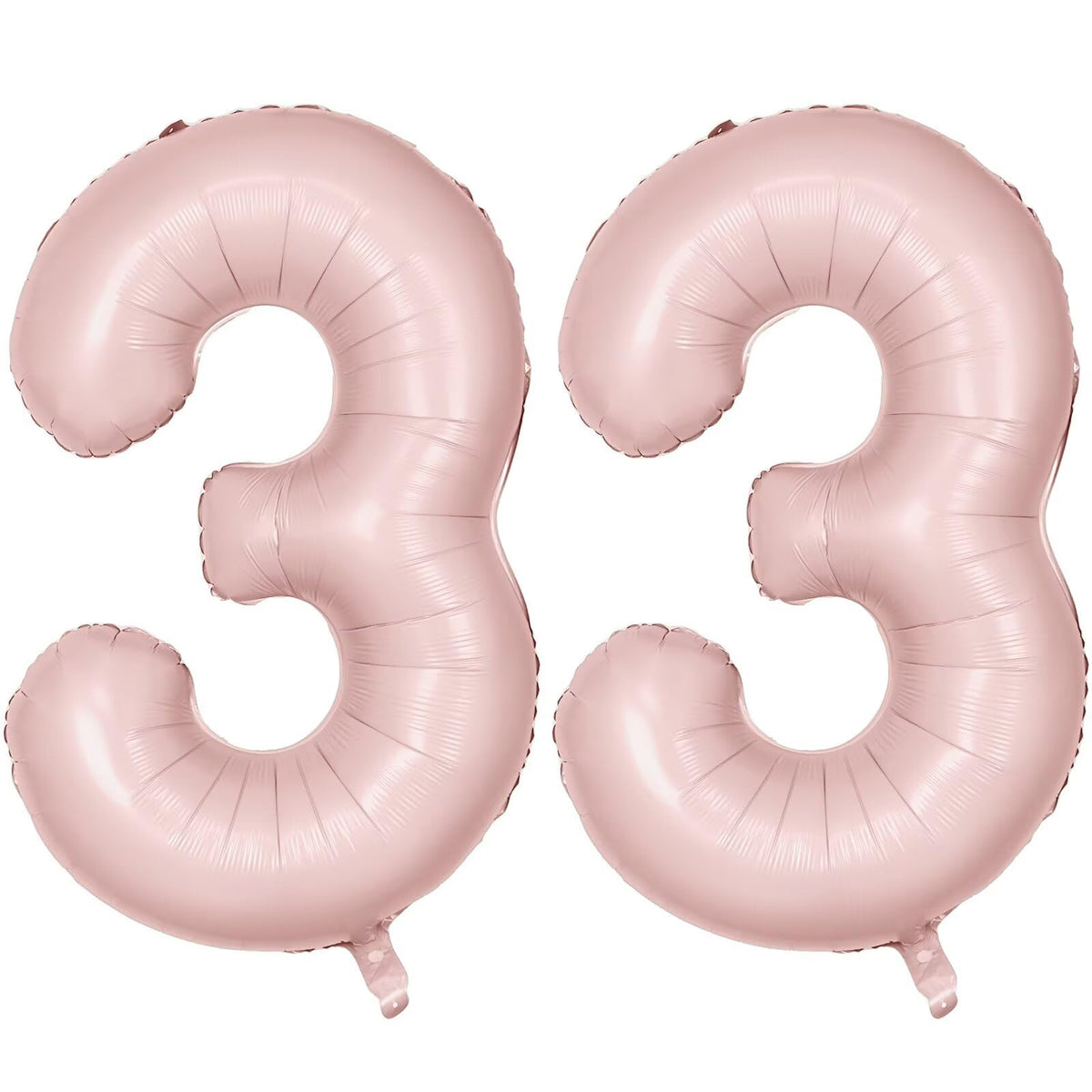 LVMOQIQIU 40 inch pink 33 foil balloon ready for inflation, vibrant finish.