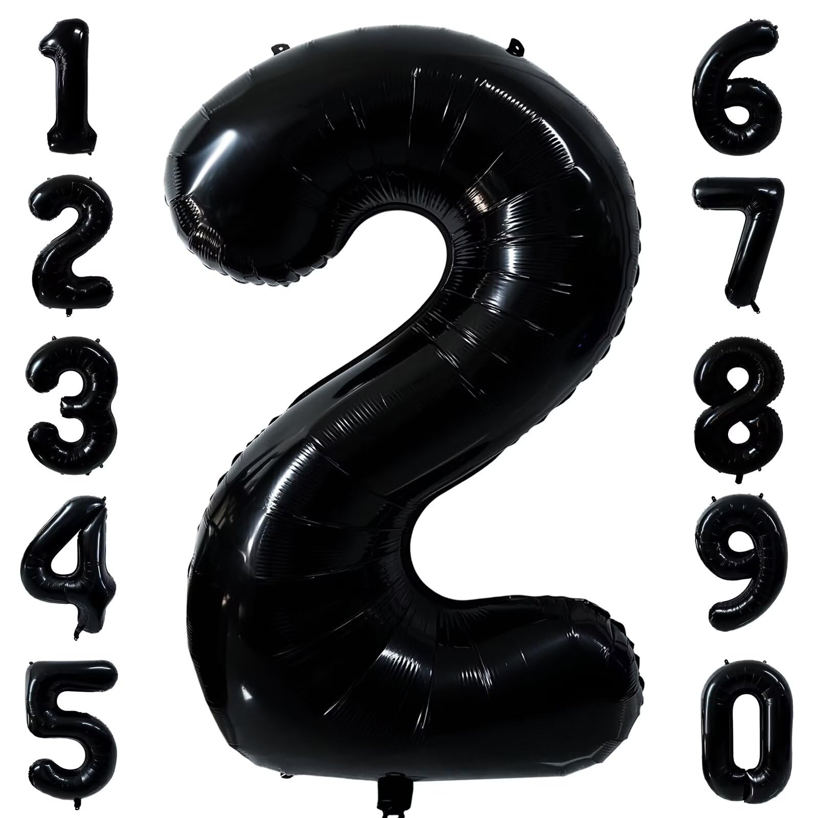 LVMOQIQIU black 2 number balloon for standout birthday party décor