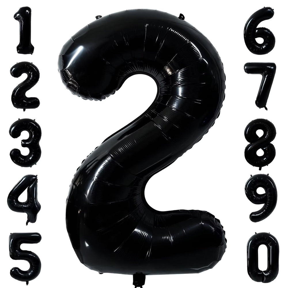LVMOQIQIU black 2 number balloon for standout birthday party décor