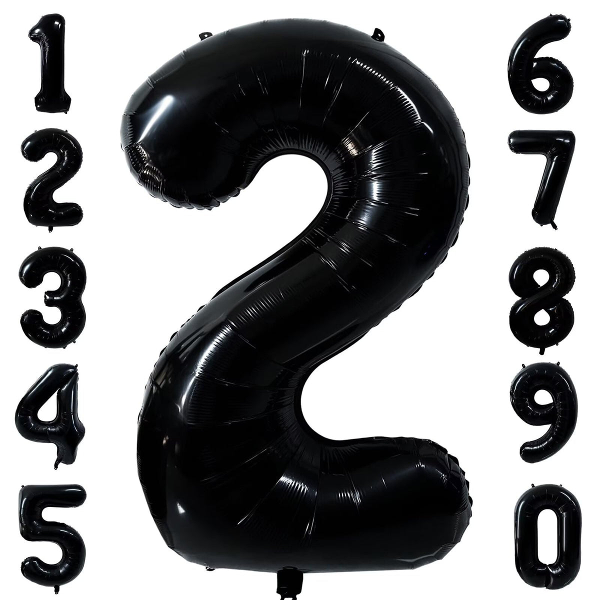 LVMOQIQIU black 2 number balloon for standout birthday party décor