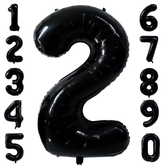 LVMOQIQIU black 2 number balloon for standout birthday party décor