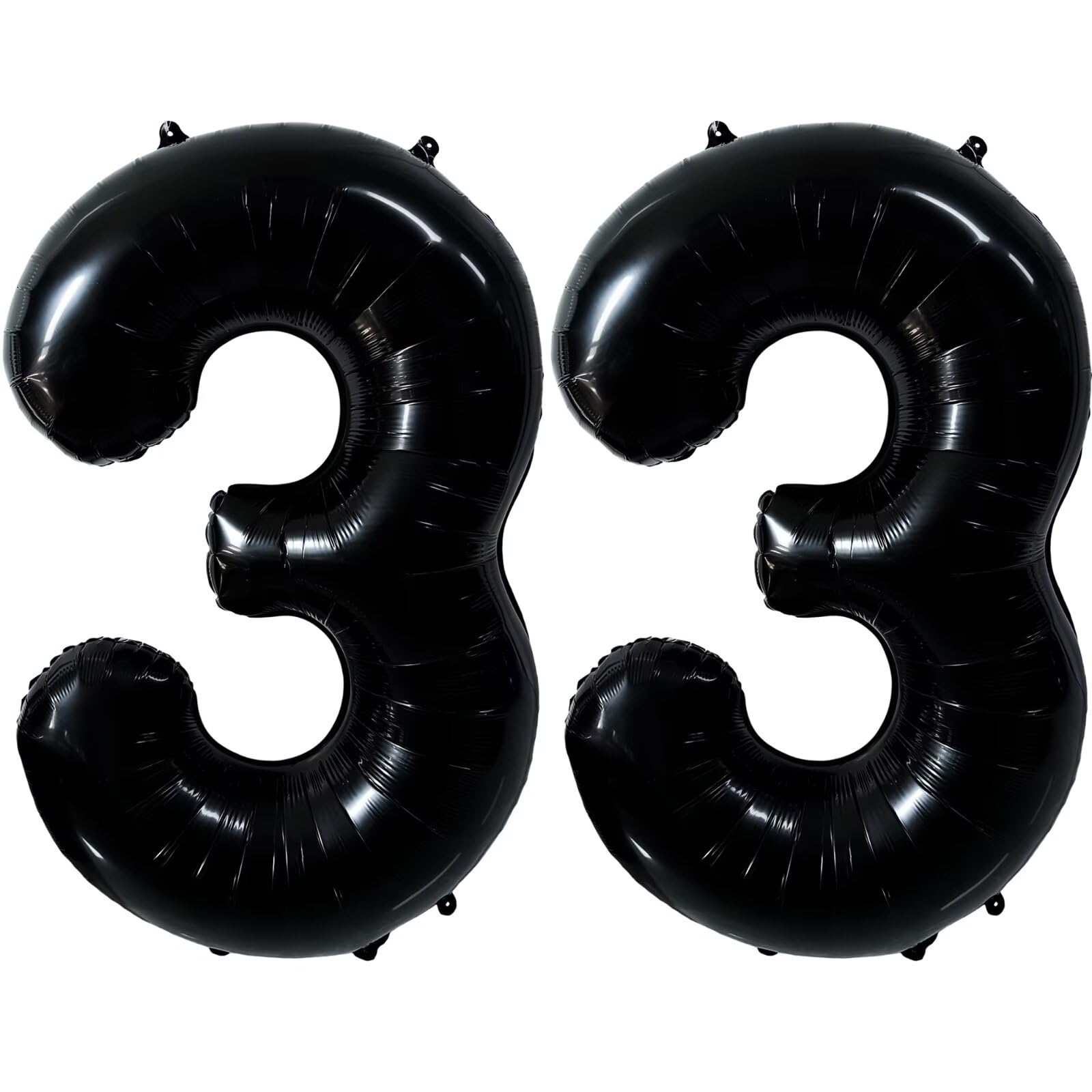 LVMOQIQIU black 33-number balloon, 40 inch, bold centerpiece for parties.