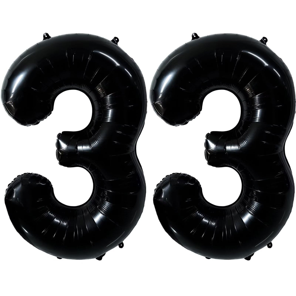 LVMOQIQIU black 33-number balloon, 40 inch, bold centerpiece for parties.